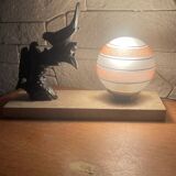Desk lamp signed Maurice Frecourt in perfect condition