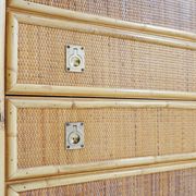 Dal Vera chest of drawers in bamboo and wicker/rattan, Italy 1960s
