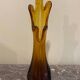 Amber glass vase
