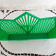 Vintage green plastic mail rack, 50s