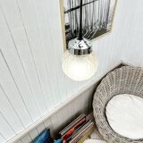 Art deco globe pendant light
