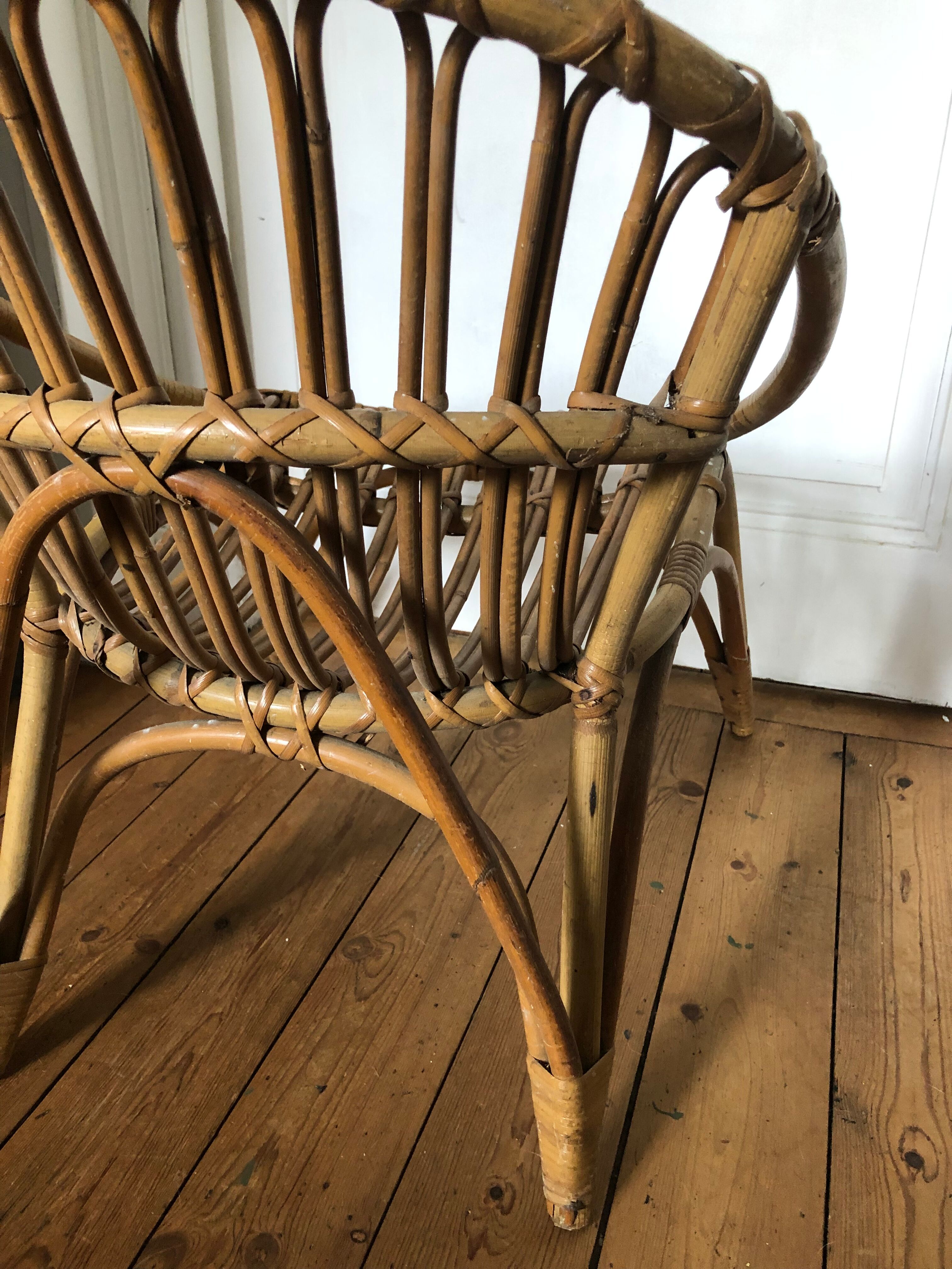 Children's rattan chair