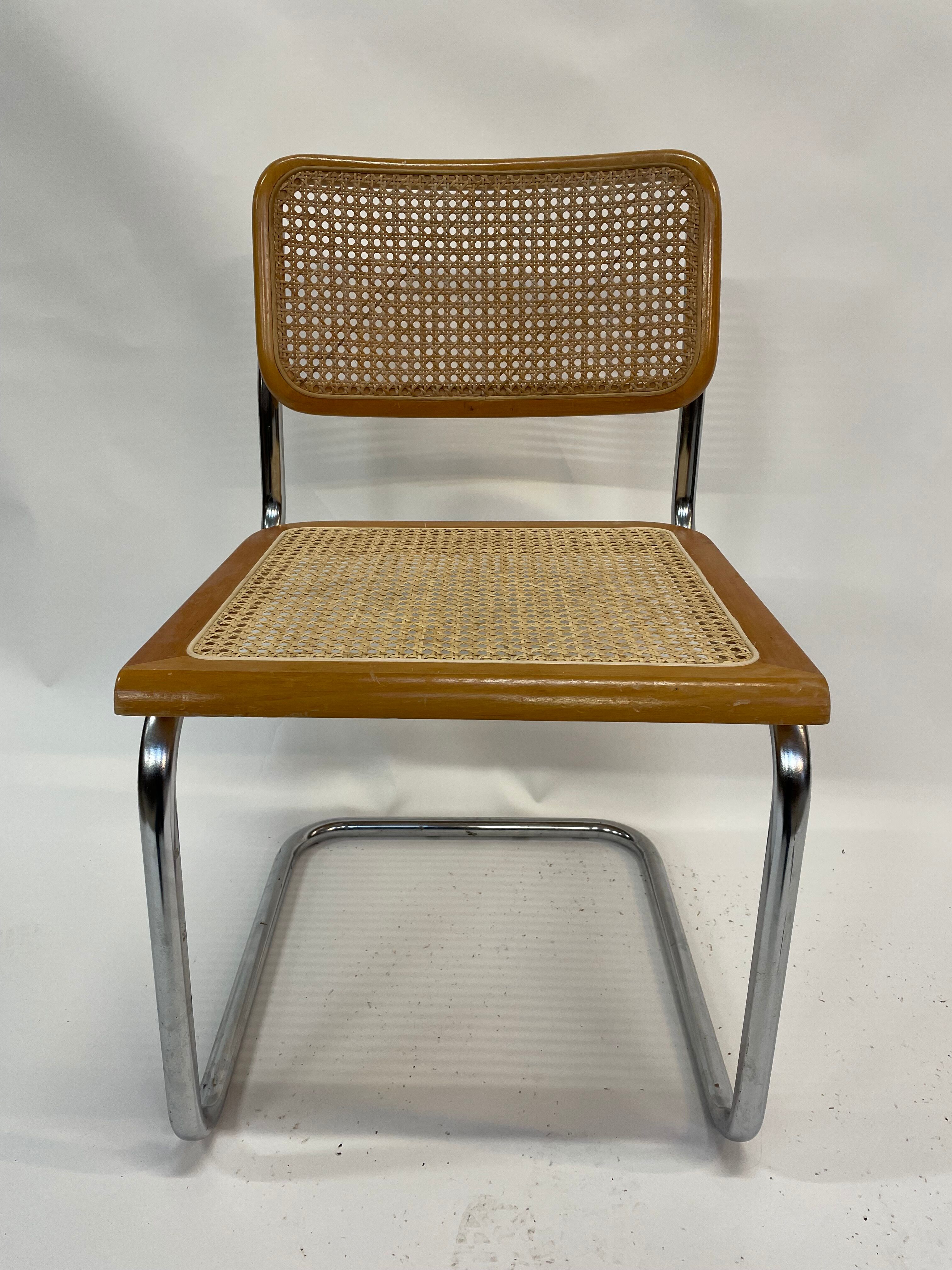 Cesca design chair b32 model in chrome