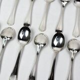Christofle – 12 silver-plated coffee spoons Spatours in their case