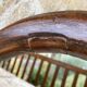 Miroir avec cadre en bois forme poisson