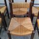 8 vintage straw chairs from the 1950s.