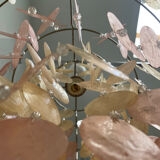 Mother-of-pearl tassel chandelier