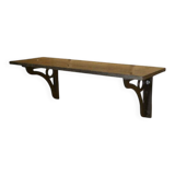 Cast iron and blue stone wall console, France, 1950s