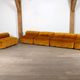 Cini Boeri for Arflex Modular Strips Sofa in Ocre velvet, Italy 1968
