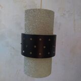 Granita  and perforated plate vintage hanging lamp