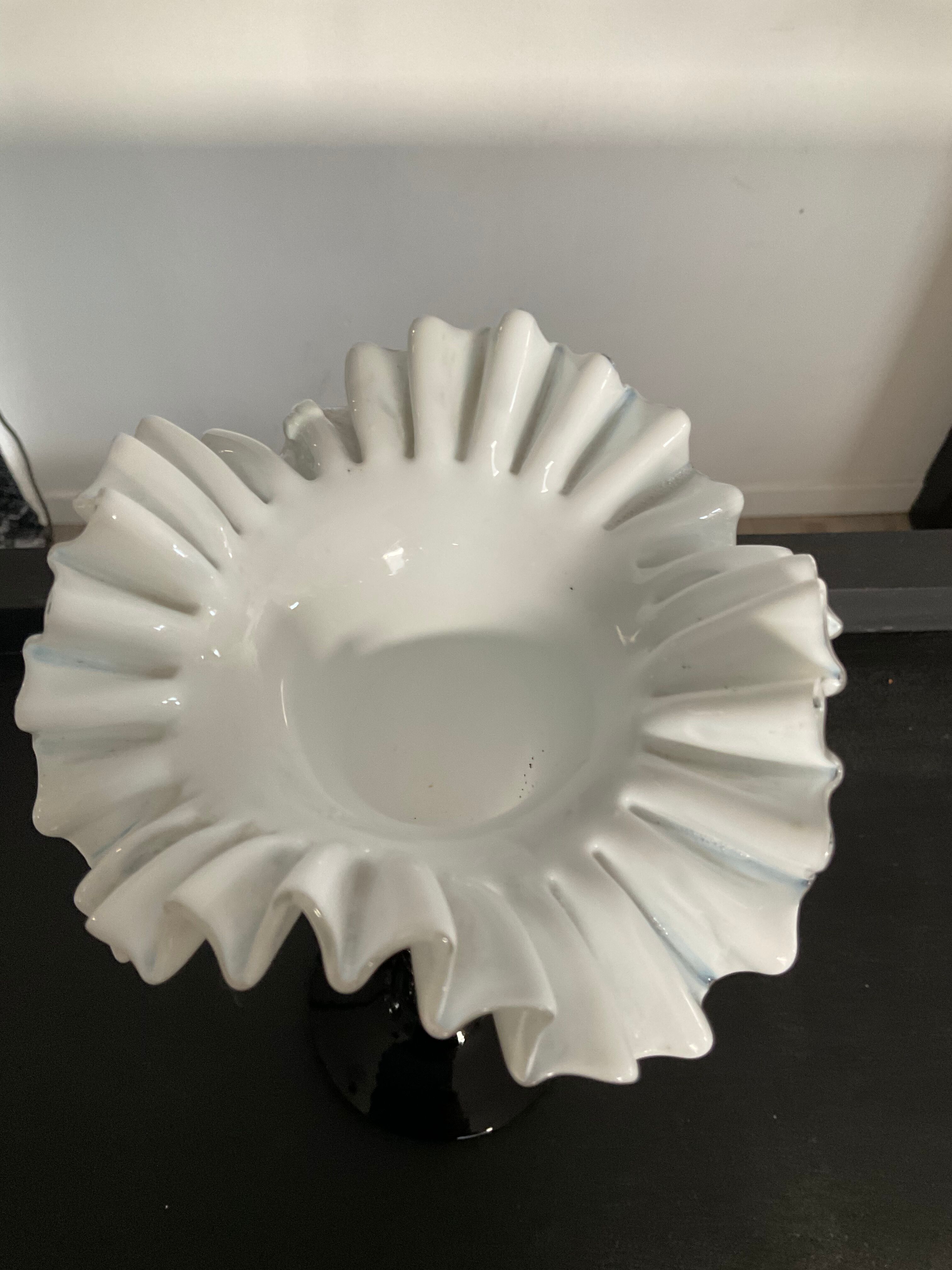 Vintage soliflore vase in glass paste 50s