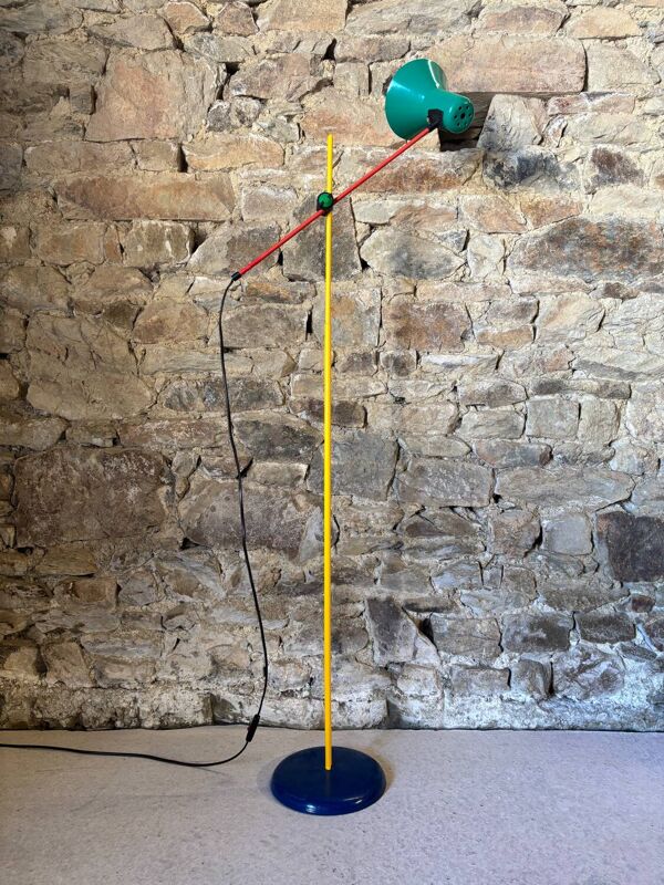 Lampadaire Veneta Lumi vintage années 80