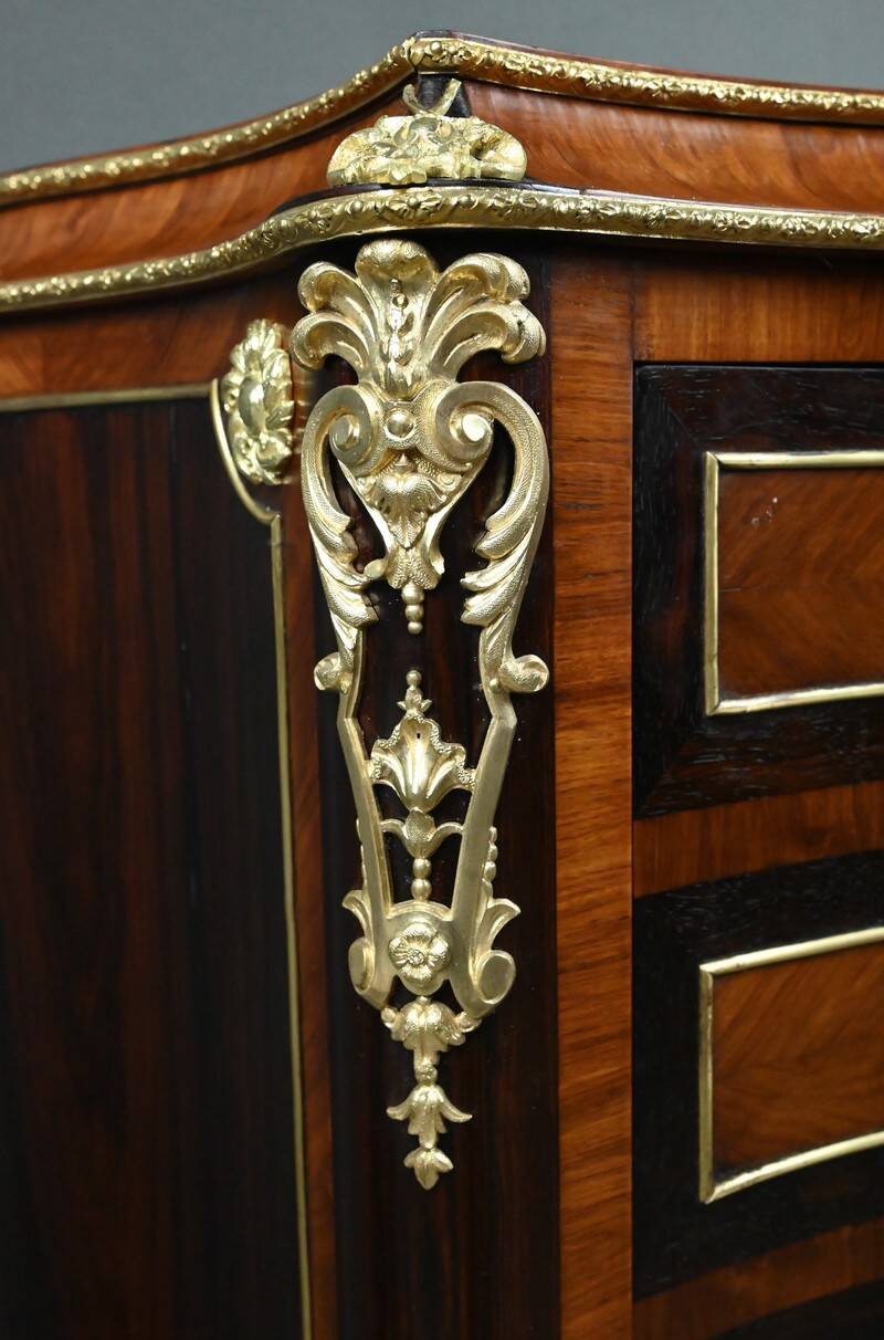 Secretary in precious wood marquetry, Napoleonic III period – Mid 19th century