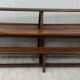 Farmhouse table 3m60 extendable solid oak and its two benches