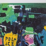 Jean-Michel Basquiat. Numbered color silkscreen print. 1990s.
