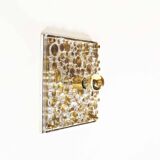 Large vintage murano glass flush mount light by Neuhauss