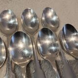 11 silver-plated teaspoons by Christofle, Cluny pattern, striped