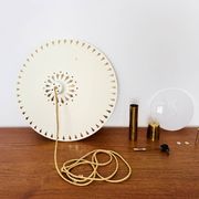 Unique Pendant Lamp with Counterweight by Vereinigte Werkstätten München