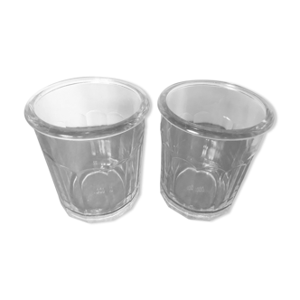 2 pots à confiture verre