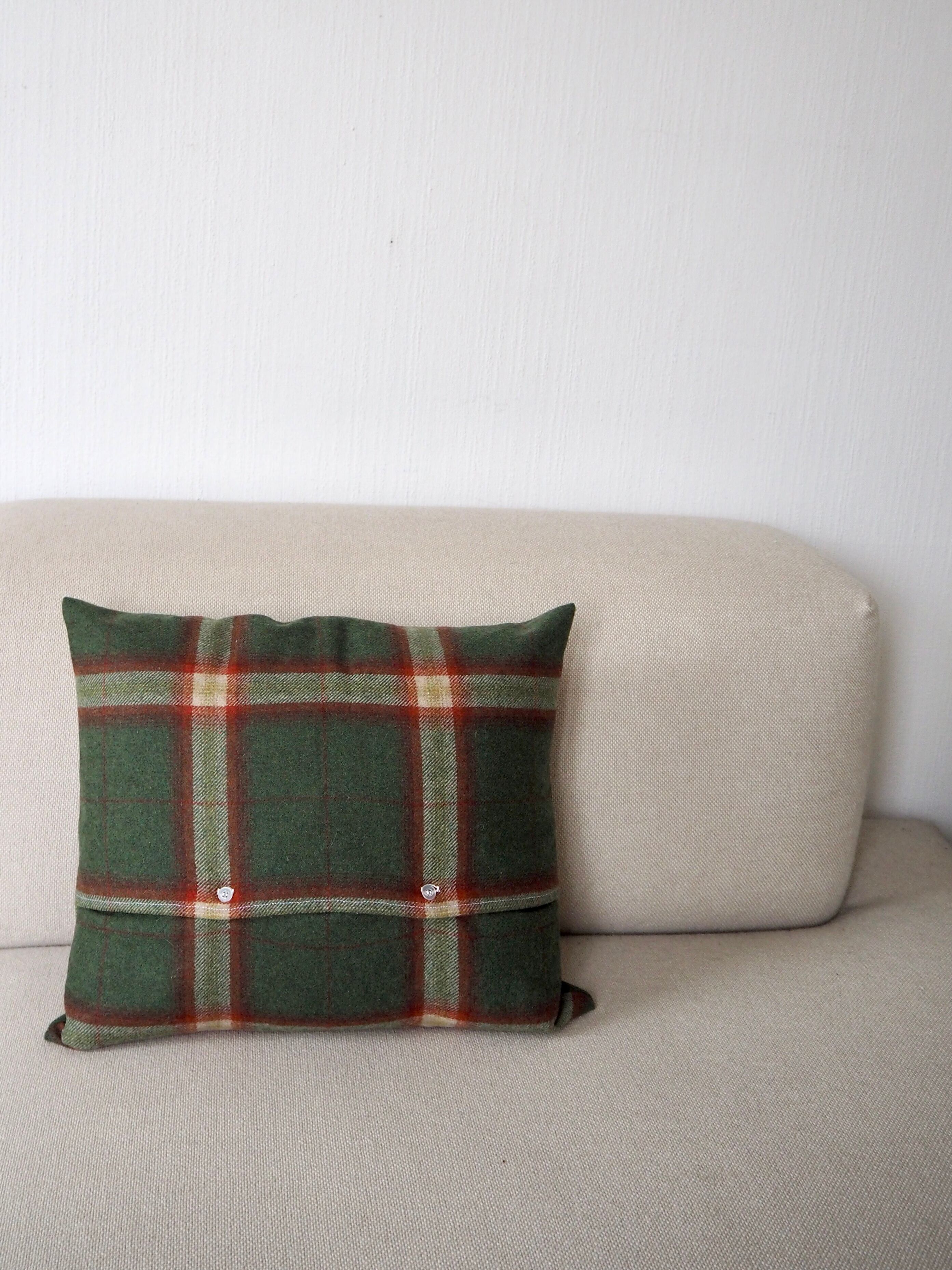 Tartan cushion cover