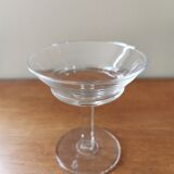 Suite of 9 old champagne glasses