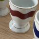 4 vintage porcelain coquetiers