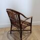 Fauteuil en rotin vintage enfant