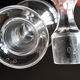 Verres et carafe en verre gravé