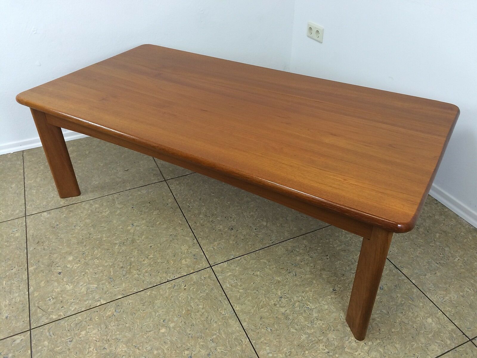 70s teak coffee table