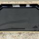 Japanese tray in black and gold lacquered wood