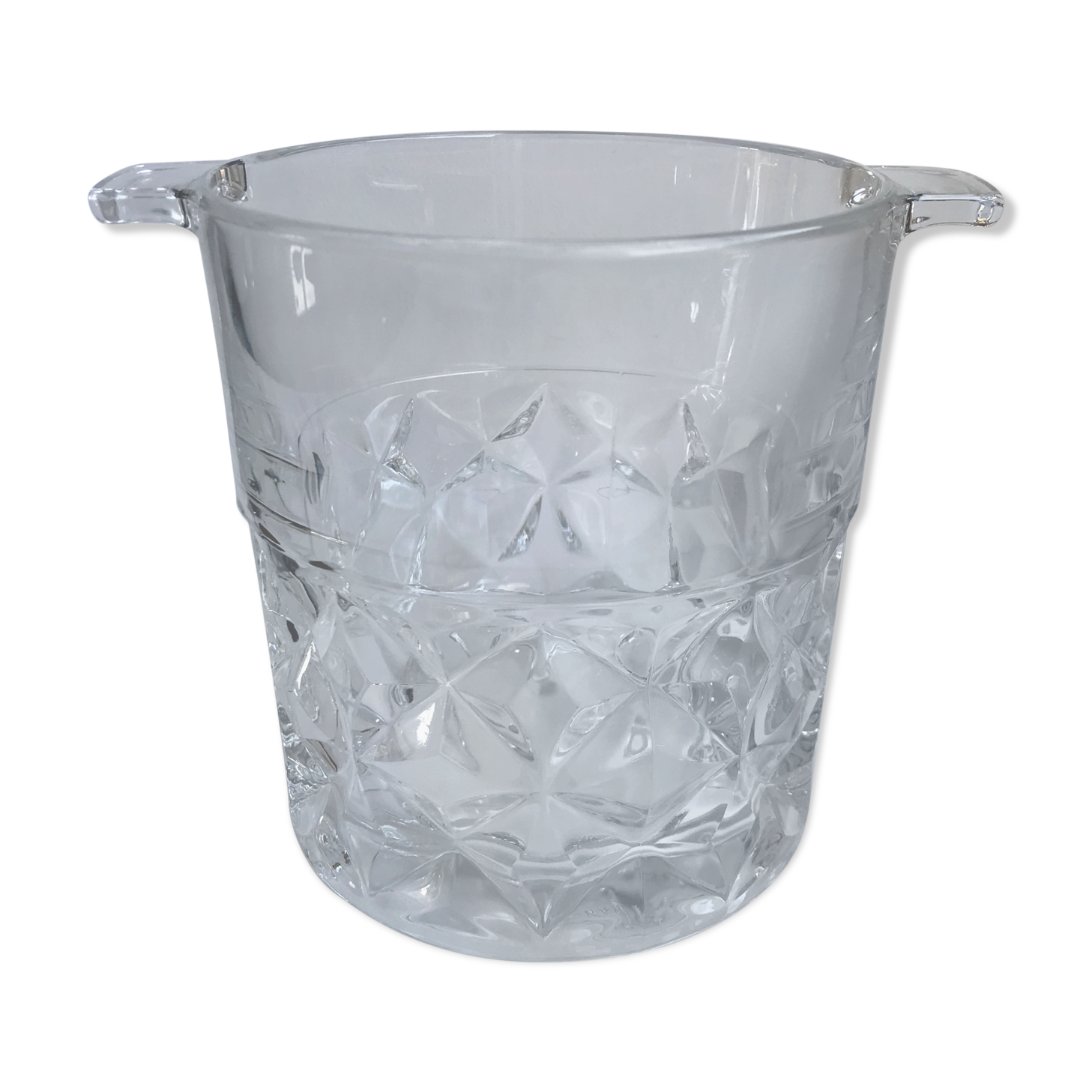 Ice bucket / 70s crystal ice cubes