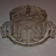 Cloche verre et plateau, art deco des années 30