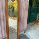 Miroir biseauté en chêne massif sculpté 50x165cm