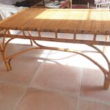 Rattan dining table