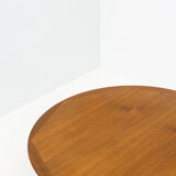 Vintage round teak coffee table