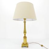 Neoclassical Directoire style column lamp in brass - 1970