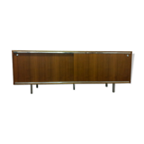 Row 70's chrome and teak plywood