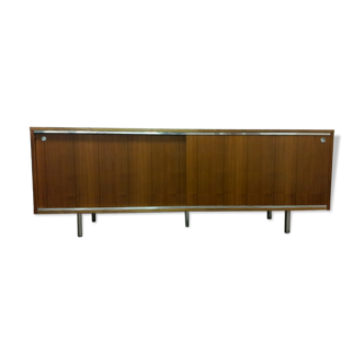 Row 70's chrome and teak plywood