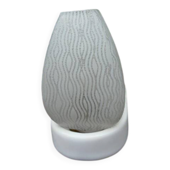 ceramic bathroom wall light with glass tulip from the 1950s