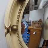 Vintage english butlers porthole convex mirror