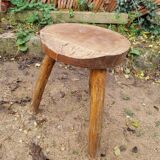 Wooden farm stool
