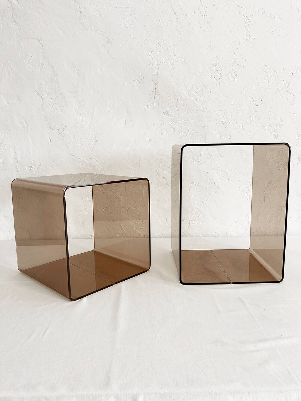 Pair of Michel Dumas side tables for Roche & Bobois, 1970s
