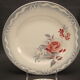 Lot 8 assiettes plates faïence de digoin sarreguemines décor de roses série olga