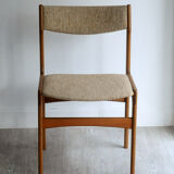 Chairs 1960 teak fabrics wool found