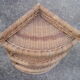 Corner Wicker rattan 60 - 70s shelf