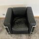 Le Corbusier LC2 armchair in black leather