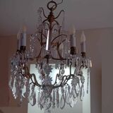 Large crystal chandelier from the 1st half of the 20th century.