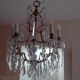 Grand lustre à cristaux époque 1 ère moitié du 20ème siècle.