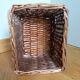 Rectangular wicker basket