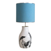 Ceramic and brass table lamp, 1960s.